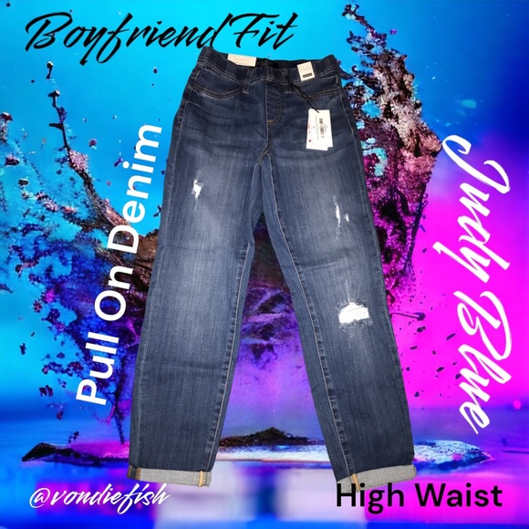 Judy Blue 1/25 Pull On Boyfriend Fit - Picture 1 of 7